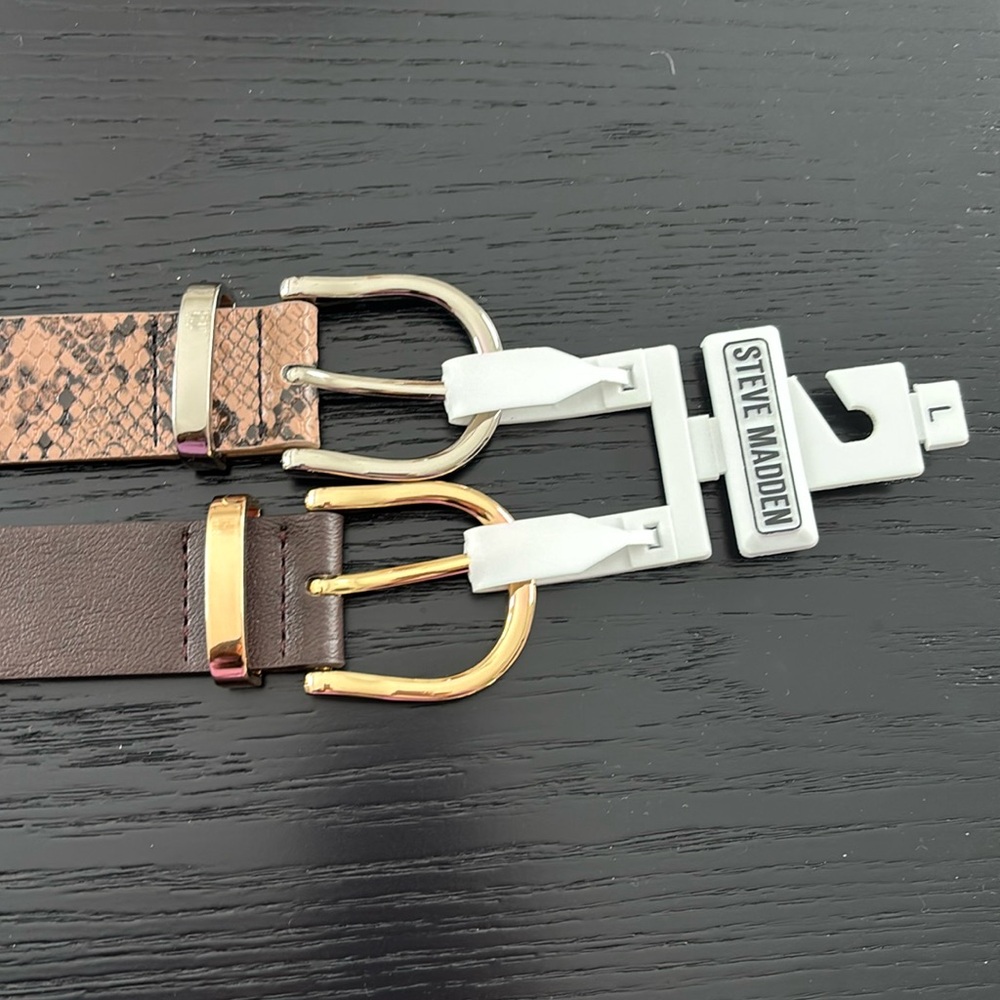 NWT Steve Madden Belts- pack of 2